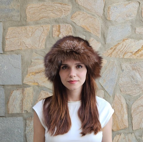 Real mink fox - -,